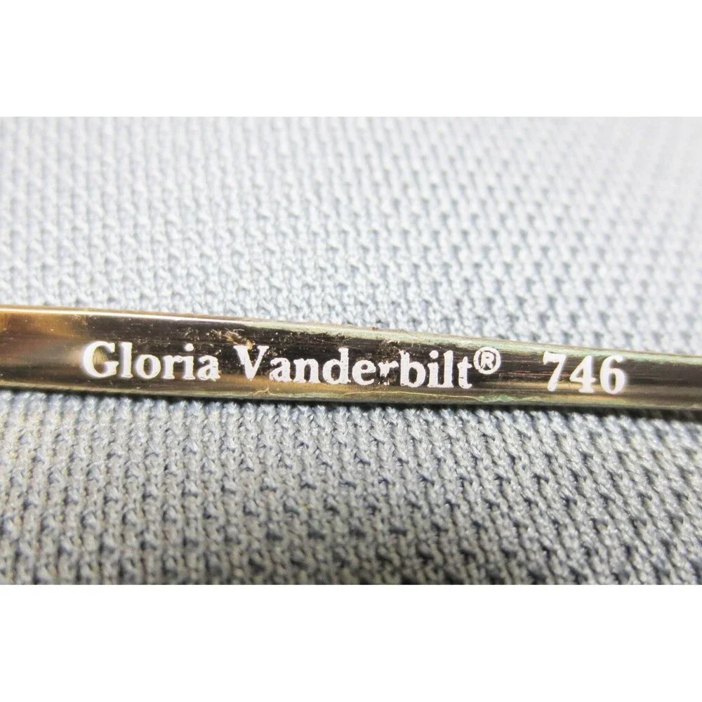 Gloria Vanderbilt 746 Zyloware 265 Eyeglasses Frames Gold Pink Amber Oversized